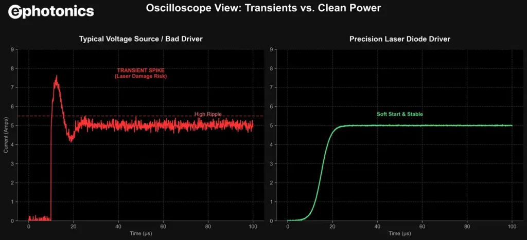 diode driver noise transients